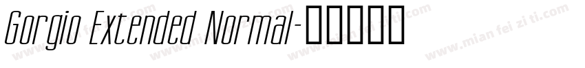 Gorgio Extended Normal字体转换